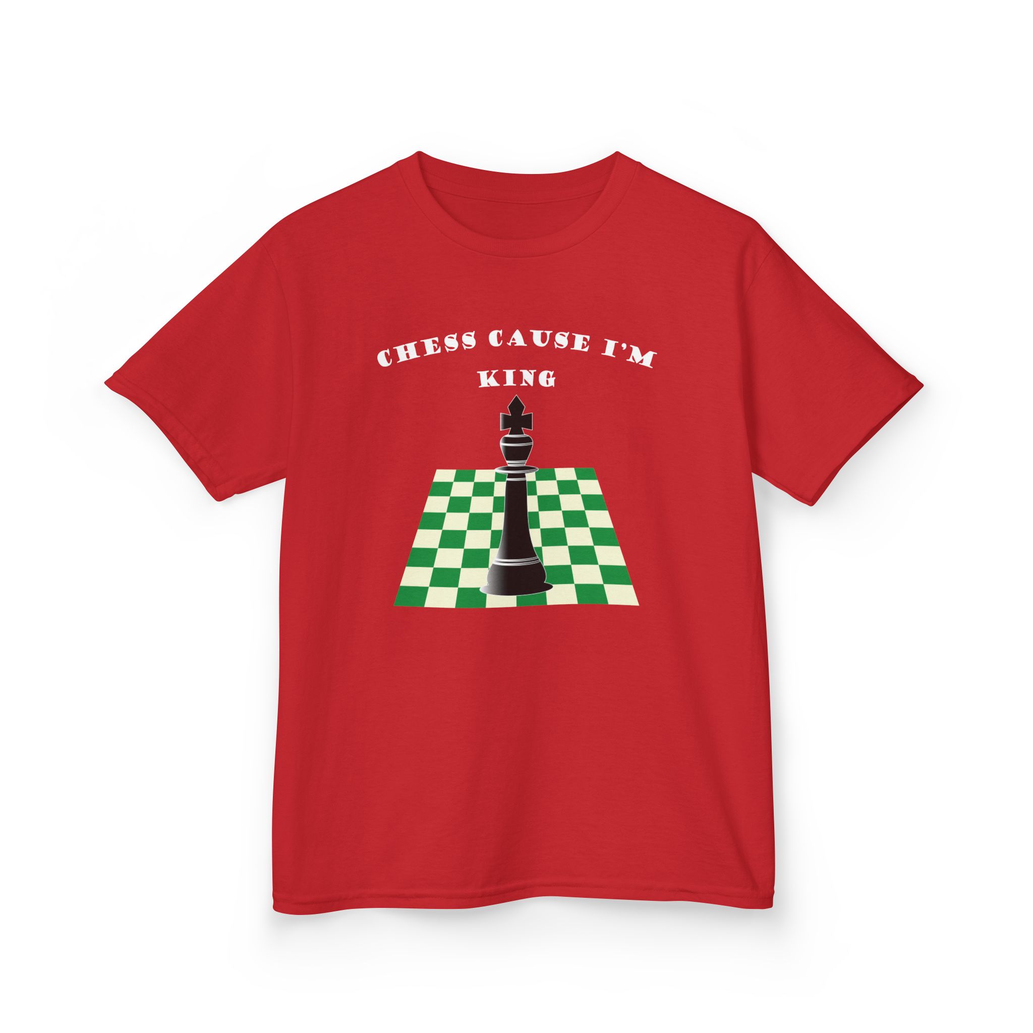 Chess Cause I'm King Kids T-Shirt - Image 5
