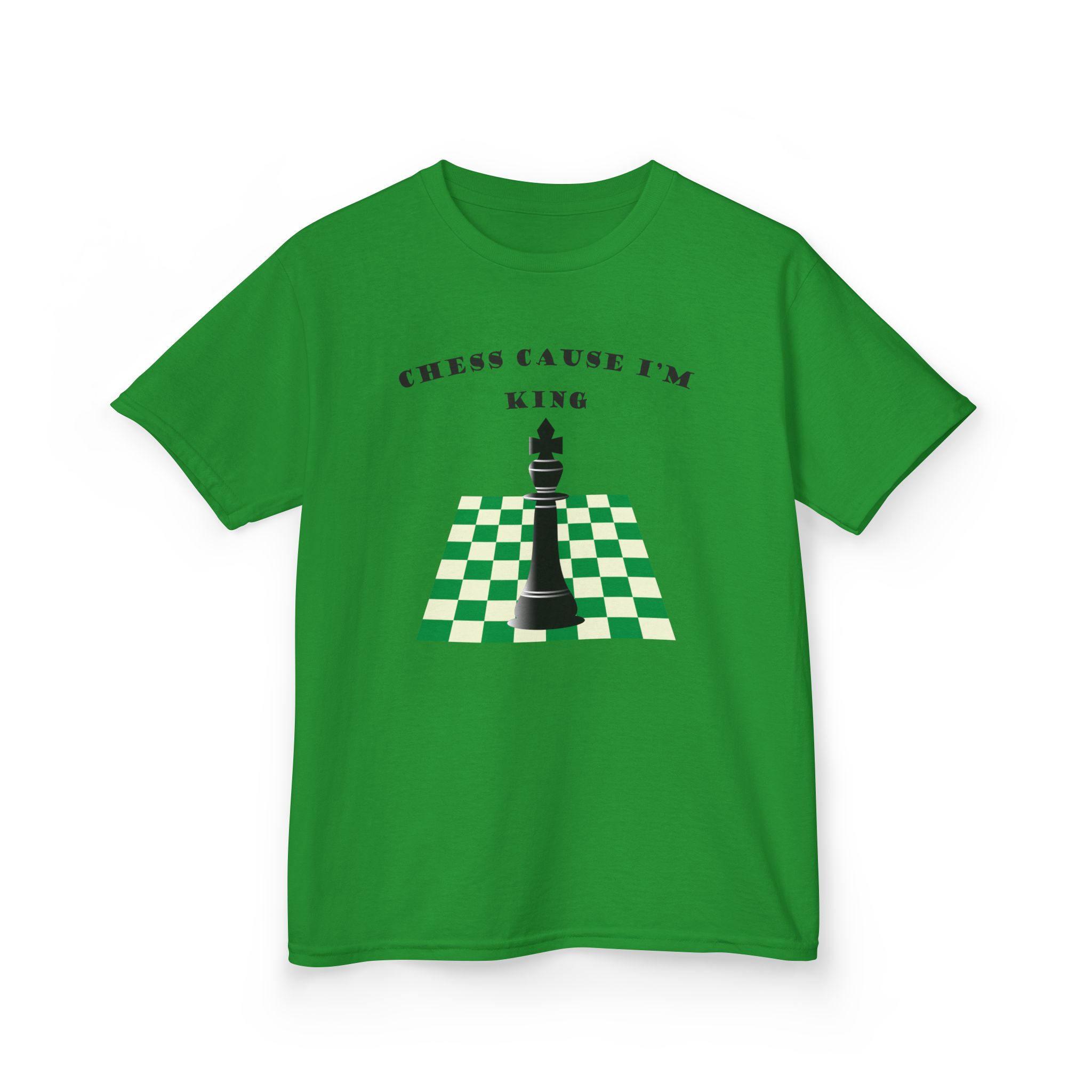 Chess Cause I'm King Kids T-Shirt - Image 3