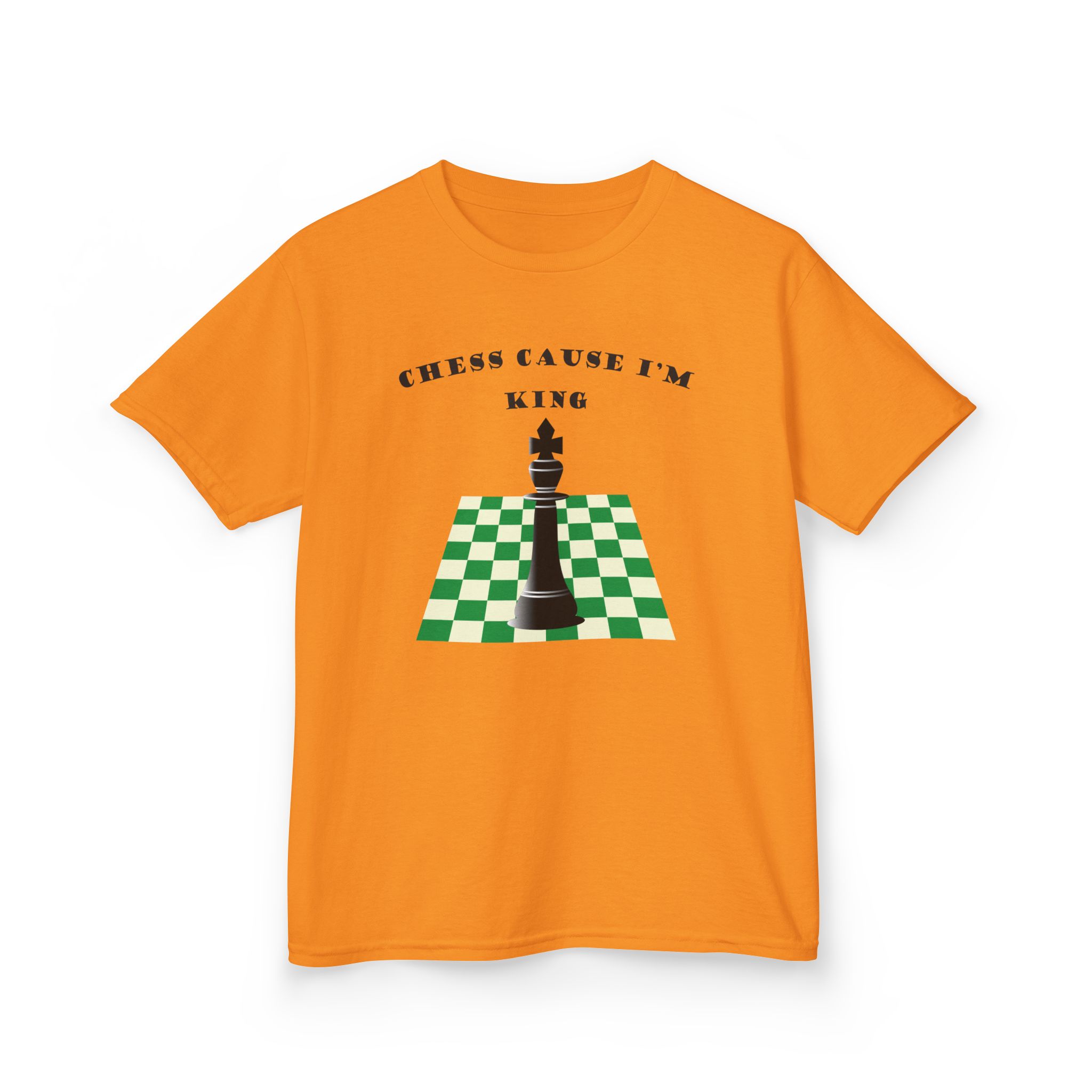 Chess Cause I'm King Kids T-Shirt - Image 2