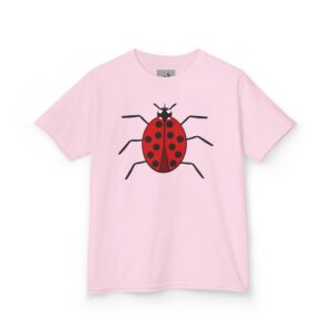 The "Ladybug Kids T-shirt" is an illustration of a bright red ladybug that any kid will appreciate. It's one of the few bugs in life that we love landing on us. Share the joy of this beautiful little creature that God has created.